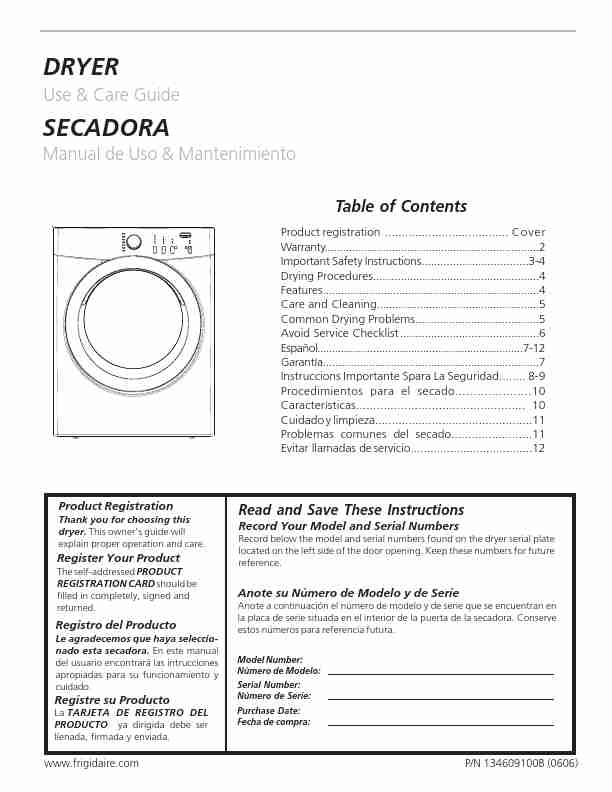 Frigidaire Clothes Dryer 134609100B-page_pdf
